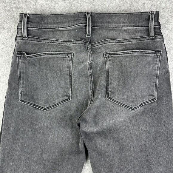 FRAME Denim Le High Skinny Jeans Womens 27 Gray Black Two Tone Side Stripe Slim* - Picture 5 of 13